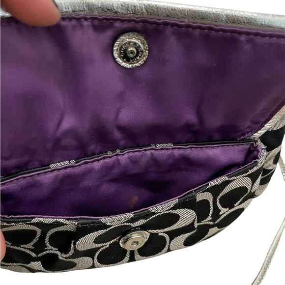 Coach Poppy Signature Pleated Crossbody Bag | Vintage Y2K - Picture 12 of 13